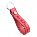 Personalised Genuine Leather Strap Keyring