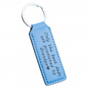 Personalised Genuine Leather Keyring