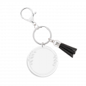 Personalised Acrylic Keyring with Tassel - Aesthetic Design