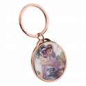 Personalised Luxury Circle Keyring with Photo