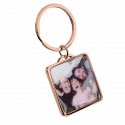 Personalised Luxury Square Keyring with Photo