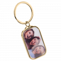 Personalised Luxury Rectangle Keyring with Photo