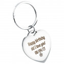 Personalised Luxury Heart Keyring with Photo