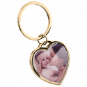 Personalised Luxury Heart Keyring with Photo