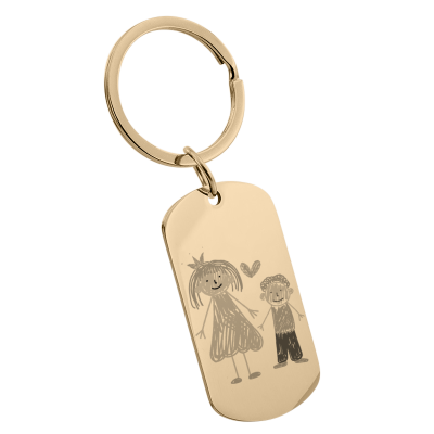 Personalised Drawing to Engraving Military Tag...