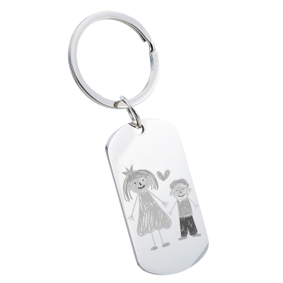 Personalised Drawing to Engraving Military Tag...