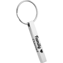 3D Rectangular Bar Engraved Keyring