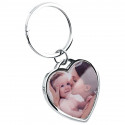 Personalised Luxury Heart Keyring with Dog or Cat Photo