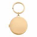 Personalise Luxury Circle Photo Locket Keyring