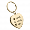 Personalised Luxury Heart Photo Locket Keyring