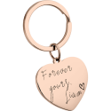 Personalised Handwriting to Engraving Heart Keyring
