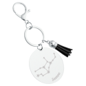 Personalised Constellation Tassel Keyring