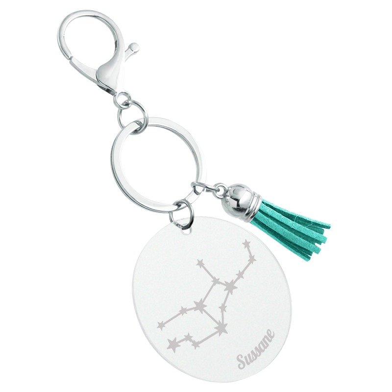 Personalised Constellation Tassel Keyring