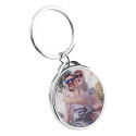 Circle Keyring with Photo and Constellation