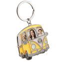 Retro Campervan Keyring with Personalised Faces
