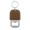 Leather Bottle Opener Engraved Keyring with Name