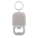 Leather Bottle Opener Engraved Keyring with Name