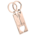 Engraved "Together" Holding Hands Keyrings—Customise with Names and Dates