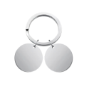 Double Circle Couples Keyring—Customise it with your Photos and Names